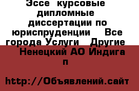 Эссе, курсовые, дипломные, диссертации по юриспруденции! - Все города Услуги » Другие   . Ненецкий АО,Индига п.